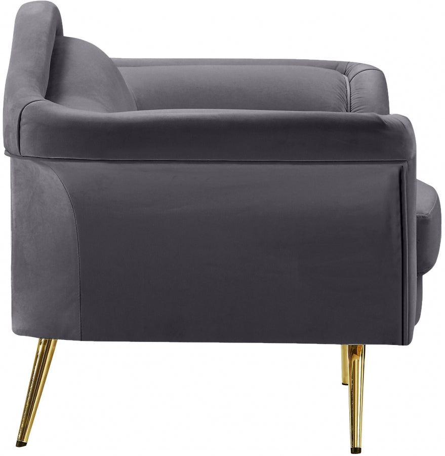 Fauteuil d'appoint rembourré en chenille Vivi