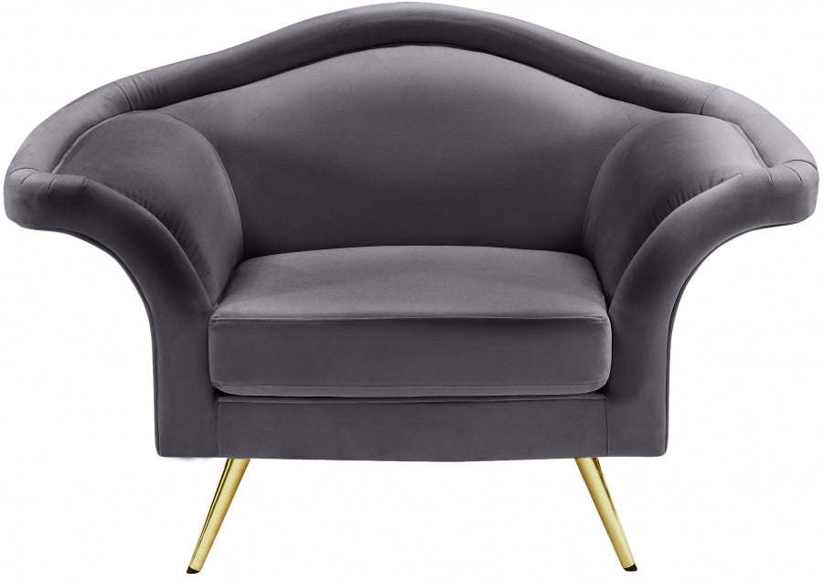 Fauteuil d'appoint rembourré en chenille Vivi