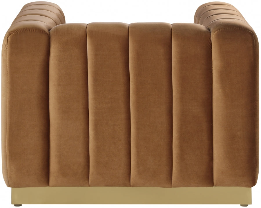 Fauteuil d'appoint rembourré en chenille Vivi