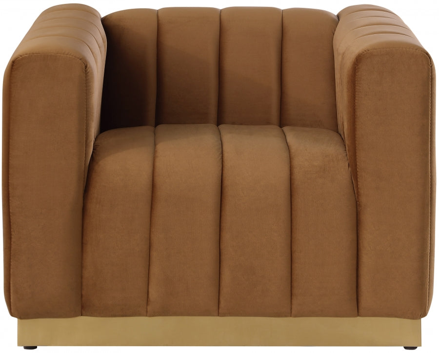 Fauteuil d'appoint rembourré en chenille Vivi