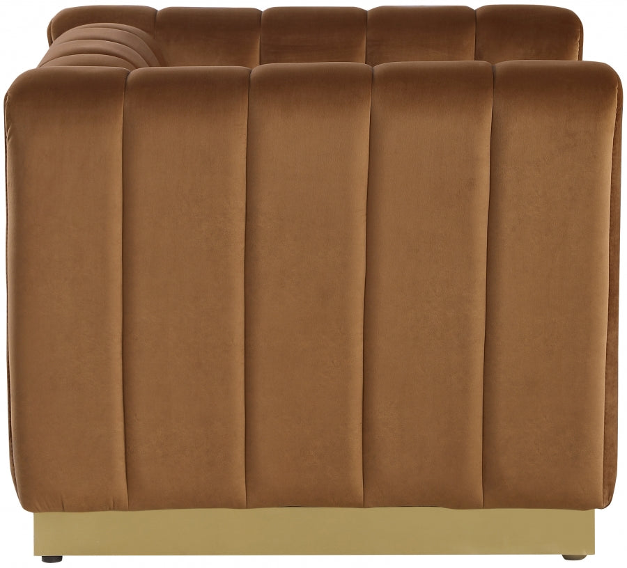 Fauteuil d'appoint rembourré en chenille Vivi