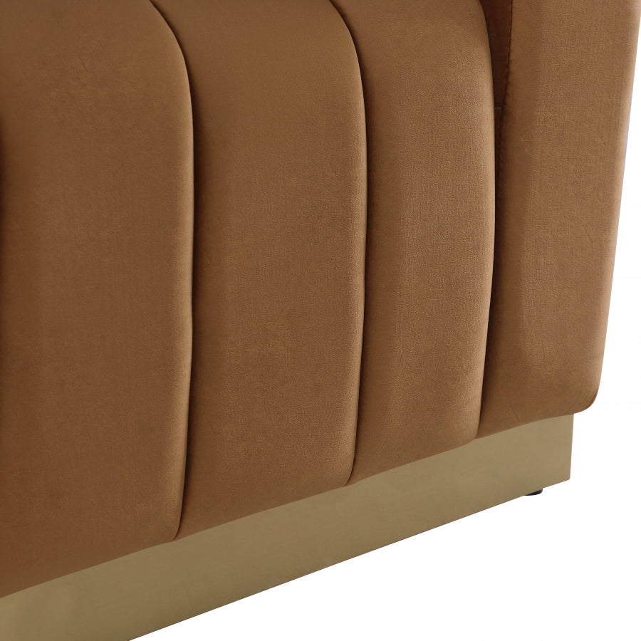 Fauteuil d'appoint rembourré en chenille Vivi