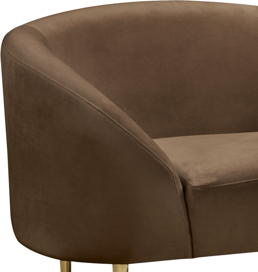 Fauteuil d'appoint rembourré en chenille Vivi