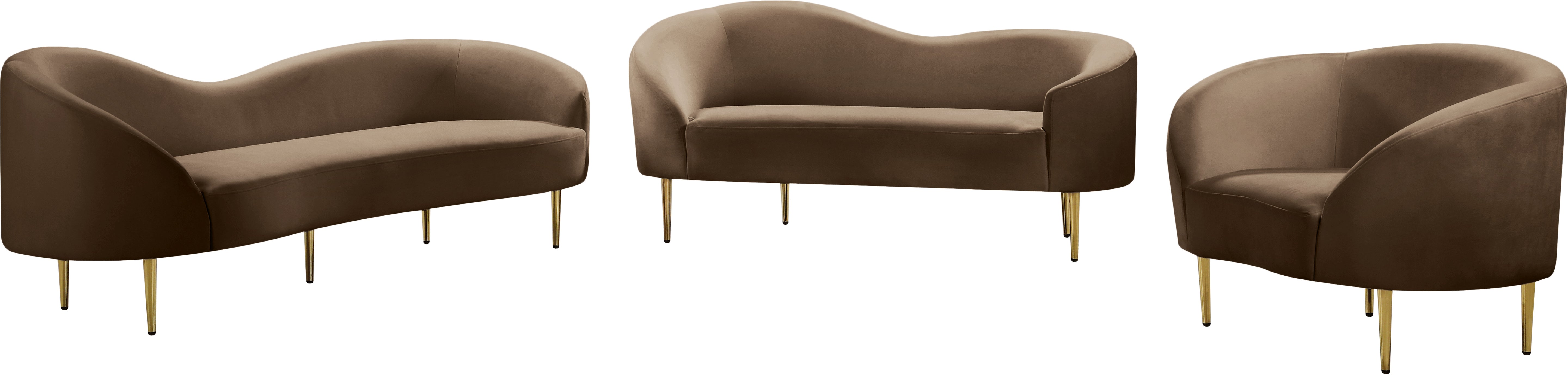 Fauteuil d'appoint rembourré en chenille Vivi
