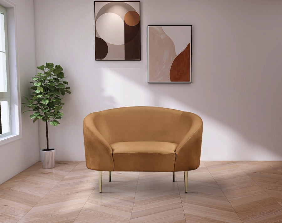 Fauteuil d'appoint rembourré en chenille Vivi