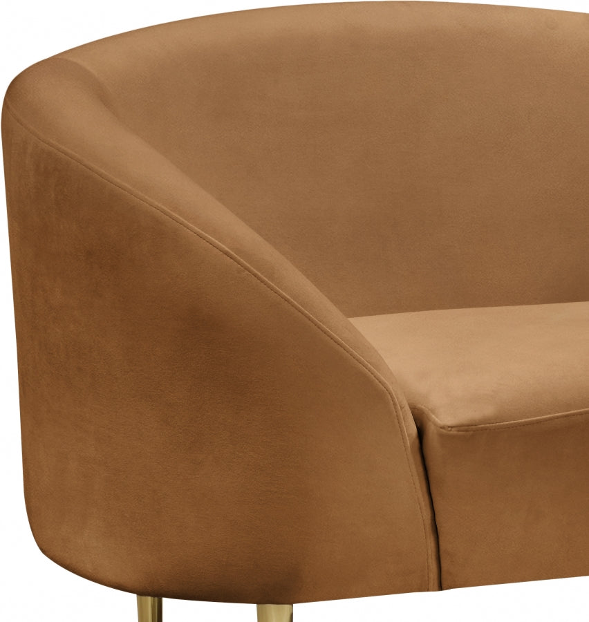 Fauteuil d'appoint rembourré en chenille Vivi