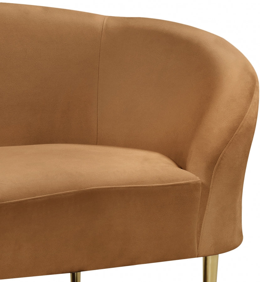 Fauteuil d'appoint rembourré en chenille Vivi