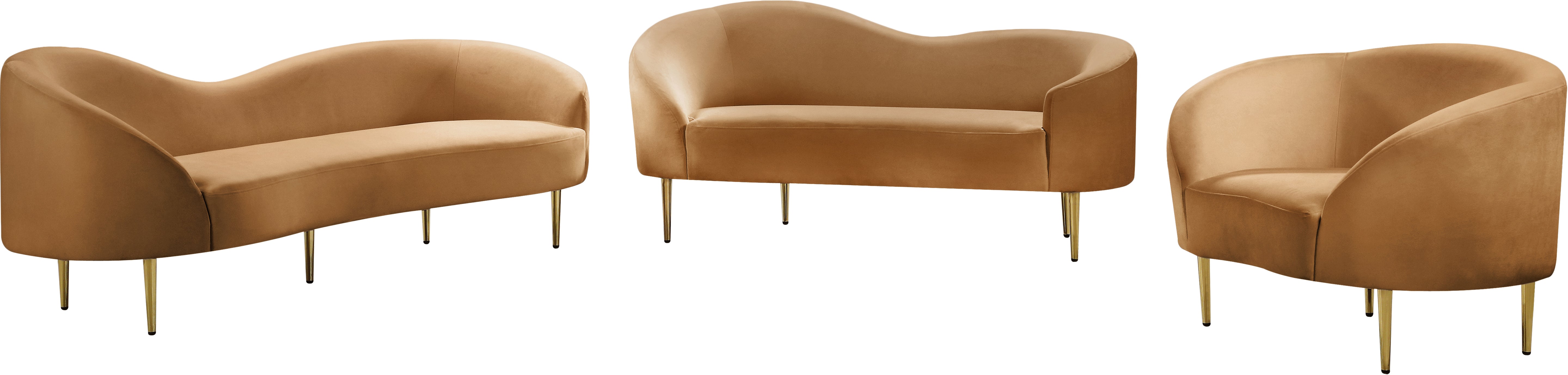 Fauteuil d'appoint rembourré en chenille Vivi