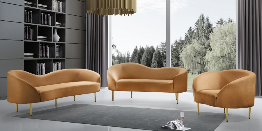 Fauteuil d'appoint rembourré en chenille Vivi