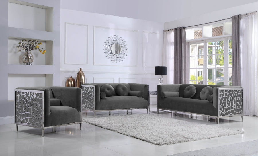 Fauteuil d'appoint rembourré en chenille Vivi
