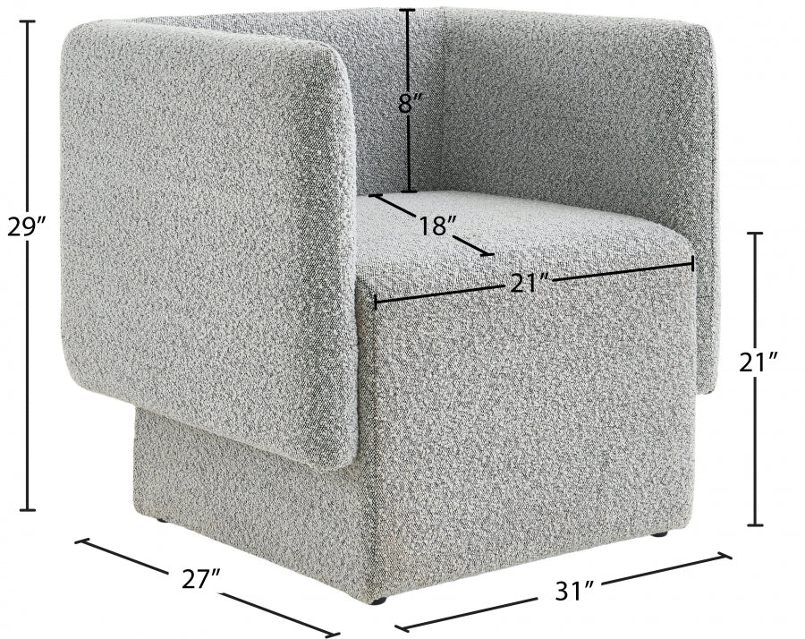 Vera Boucle Fabric Upholstered Accent Chair