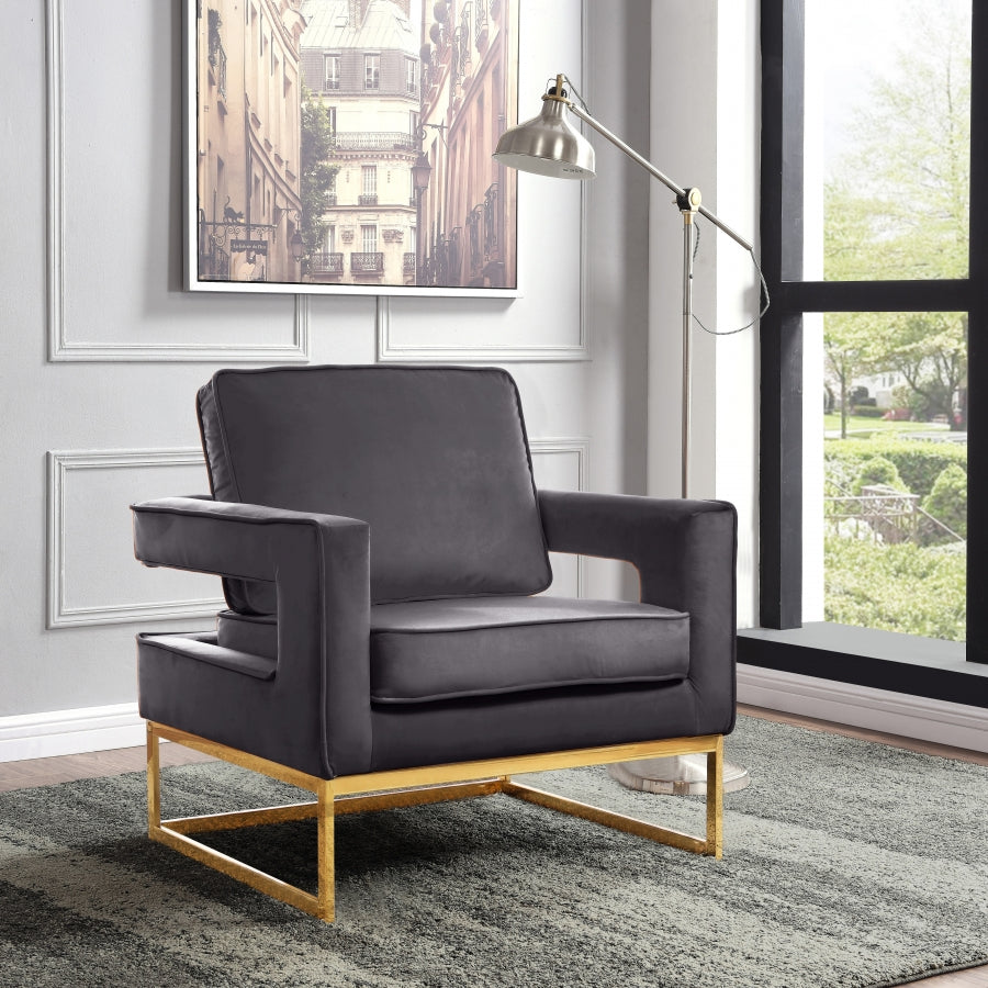 Fauteuil d'appoint rembourré en chenille Vivi