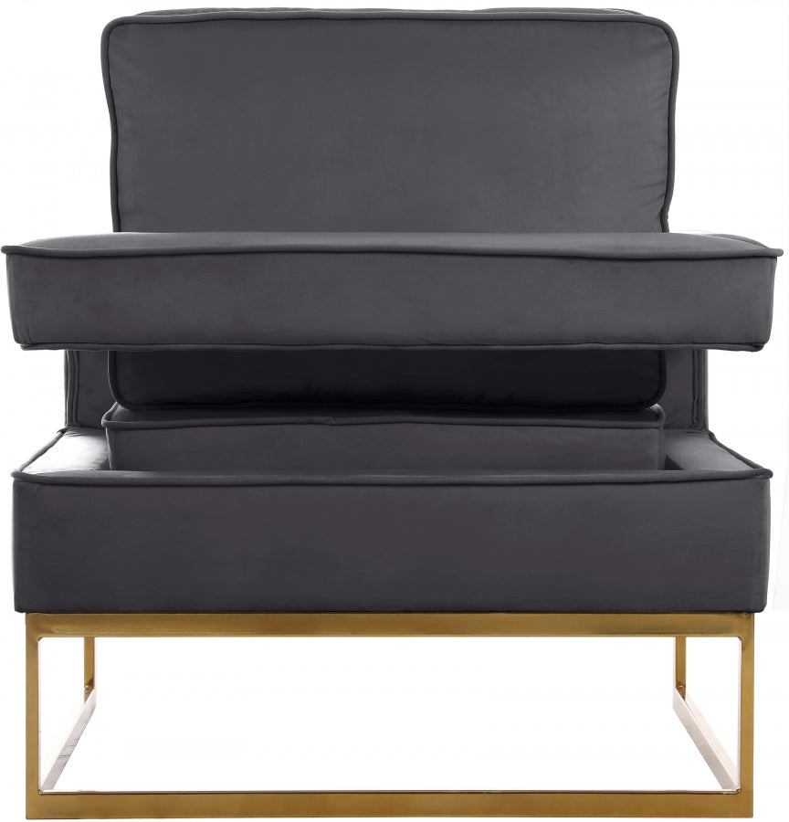 Fauteuil d'appoint rembourré en chenille Vivi
