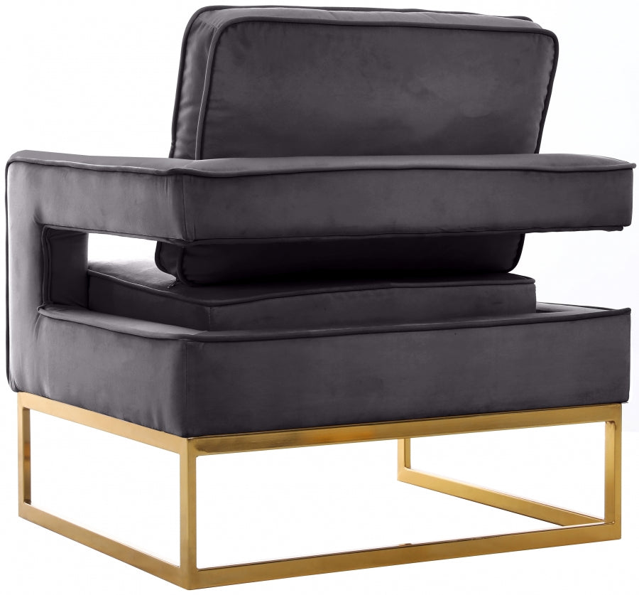 Fauteuil d'appoint rembourré en chenille Vivi