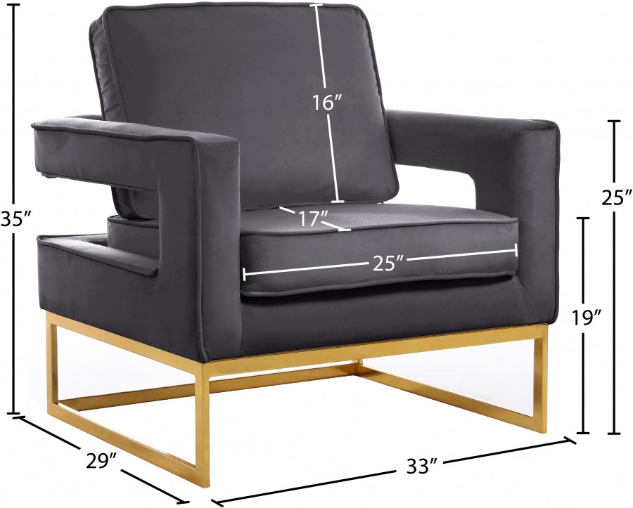 Fauteuil d'appoint rembourré en chenille Vivi