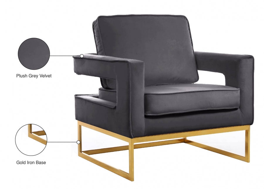 Fauteuil d'appoint rembourré en chenille Vivi