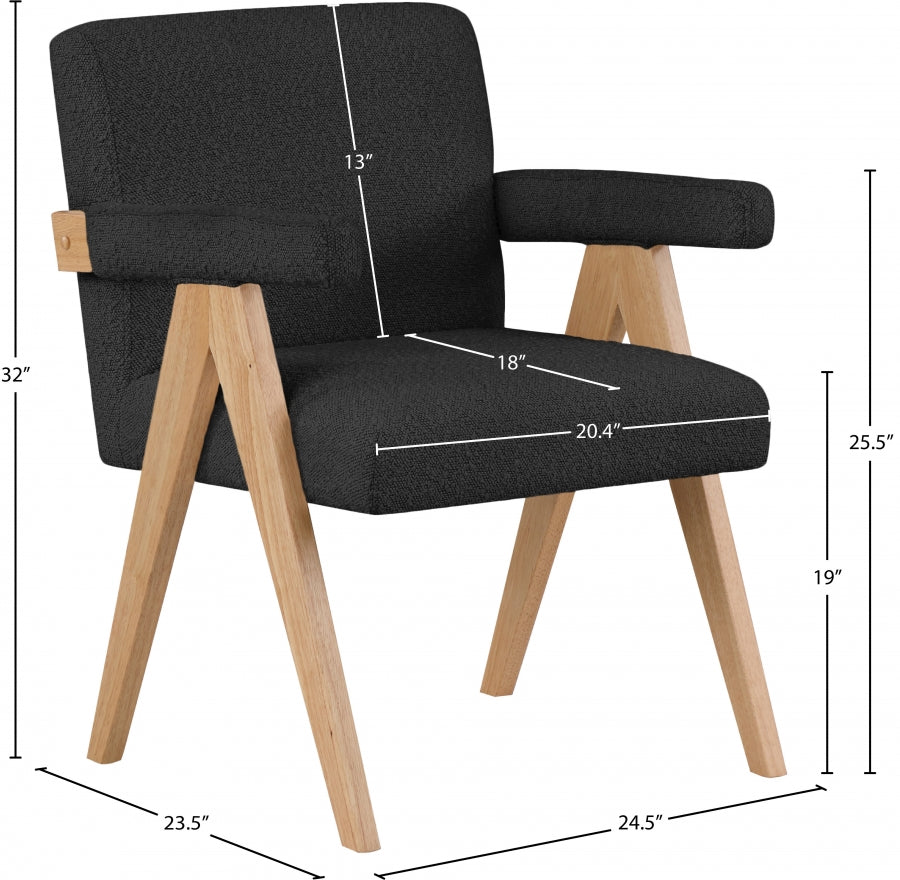 Fauteuil d'appoint rembourré en chenille Vivi