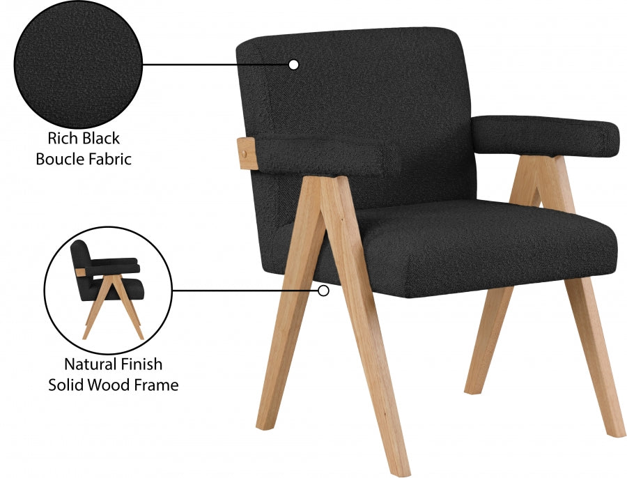 Fauteuil d'appoint rembourré en chenille Vivi
