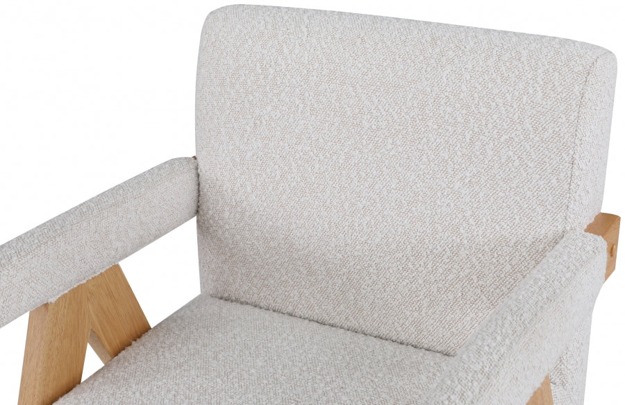 Fauteuil d'appoint rembourré en chenille Vivi