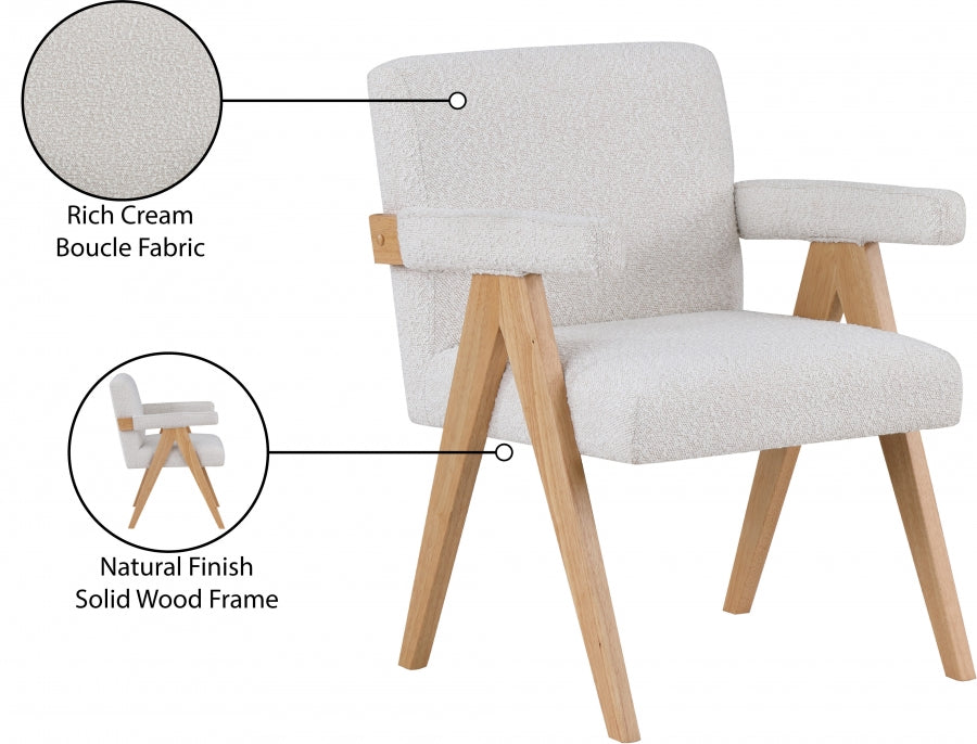 Fauteuil d'appoint rembourré en chenille Vivi