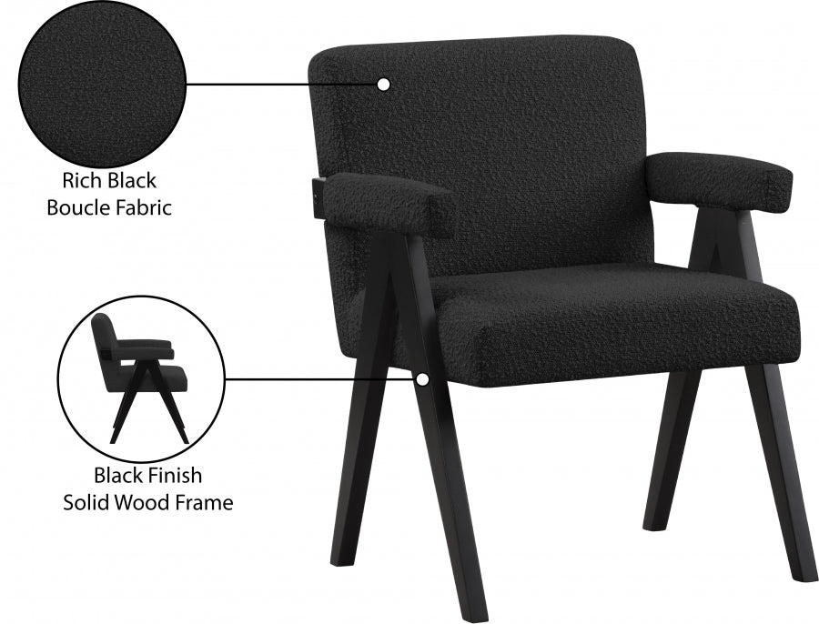 Fauteuil d'appoint rembourré en chenille Vivi