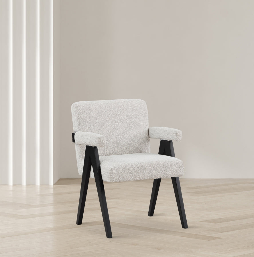 Fauteuil d'appoint rembourré en chenille Vivi