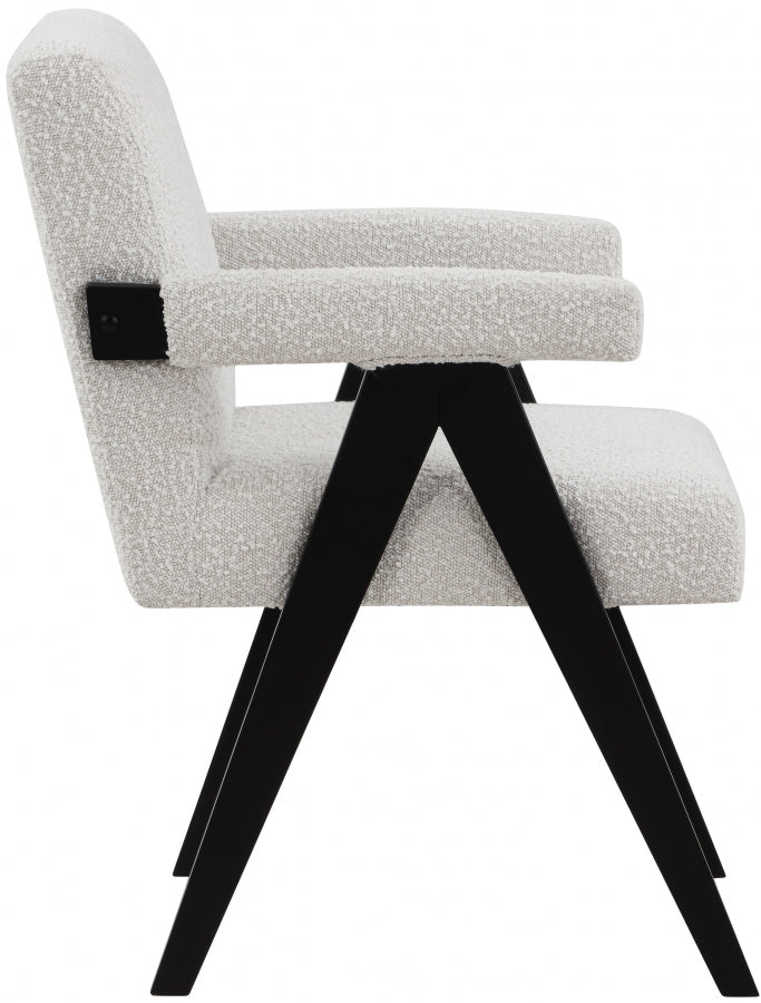 Fauteuil d'appoint rembourré en chenille Vivi