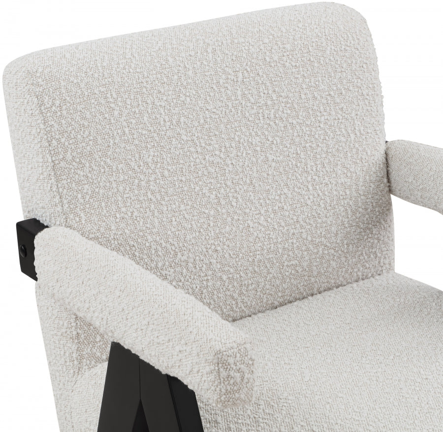 Fauteuil d'appoint rembourré en chenille Vivi