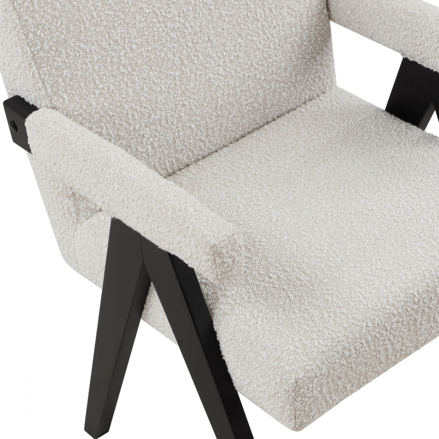 Fauteuil d'appoint rembourré en chenille Vivi