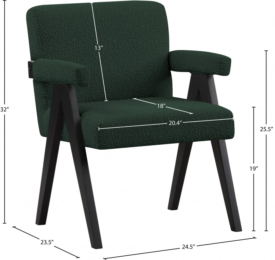 Fauteuil d'appoint rembourré en chenille Vivi