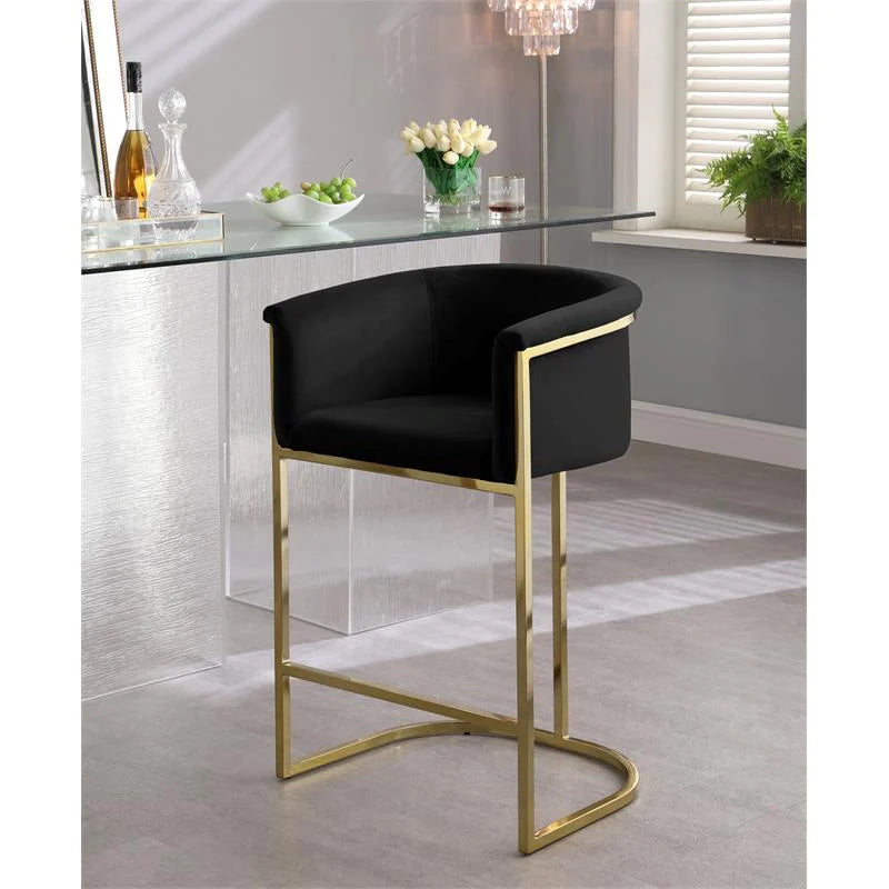 Tabouret de bar Kanye (velours)