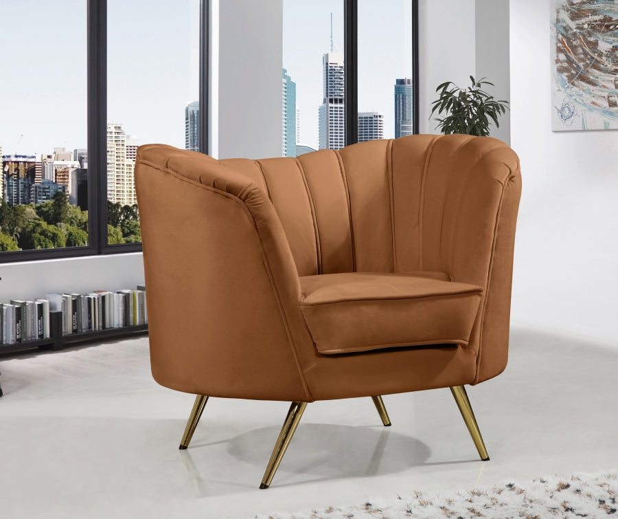 Fauteuil d'appoint rembourré en chenille Vivi