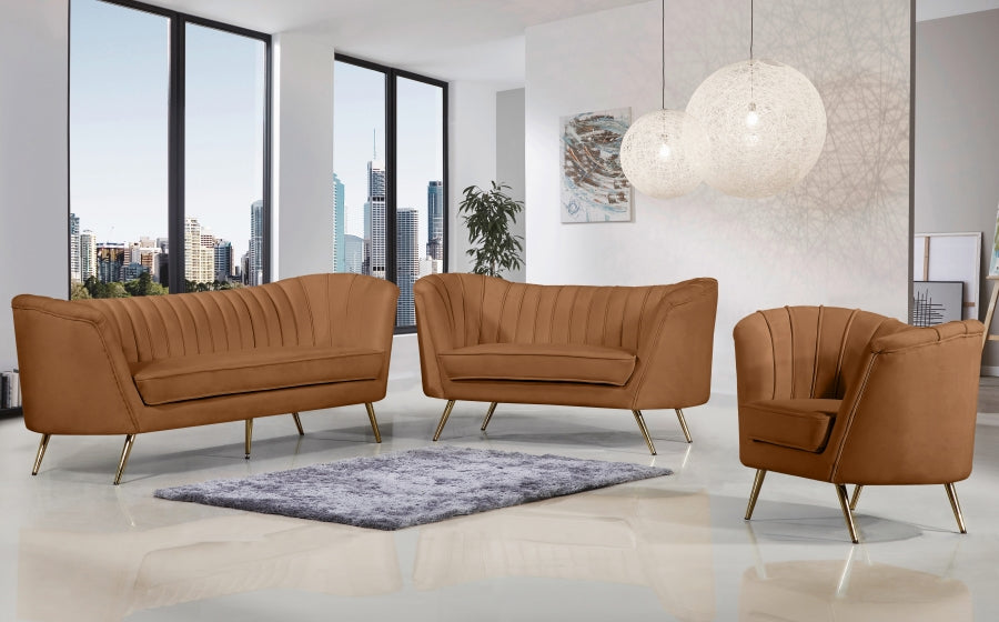Fauteuil d'appoint rembourré en chenille Vivi
