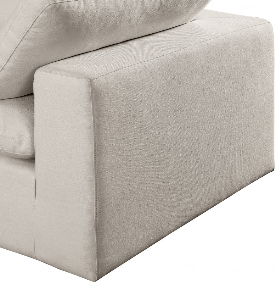 Comfy Linen Textured Fabric Sofa