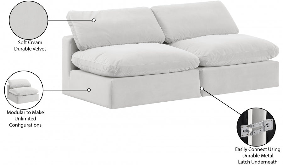Canapé confortable en velours