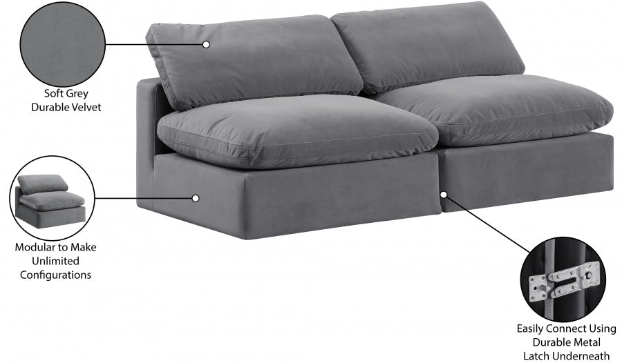 Canapé confortable en velours