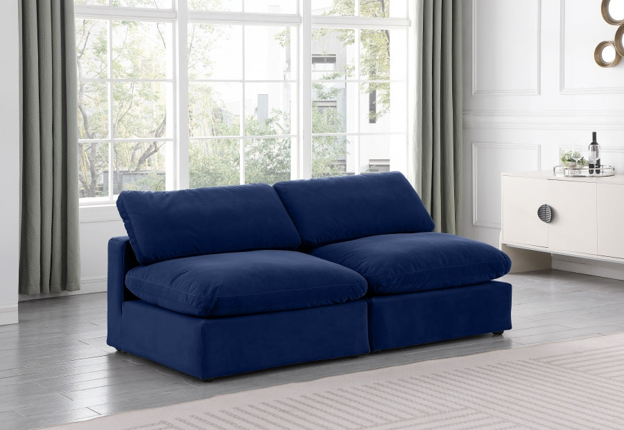 Canapé confortable en velours