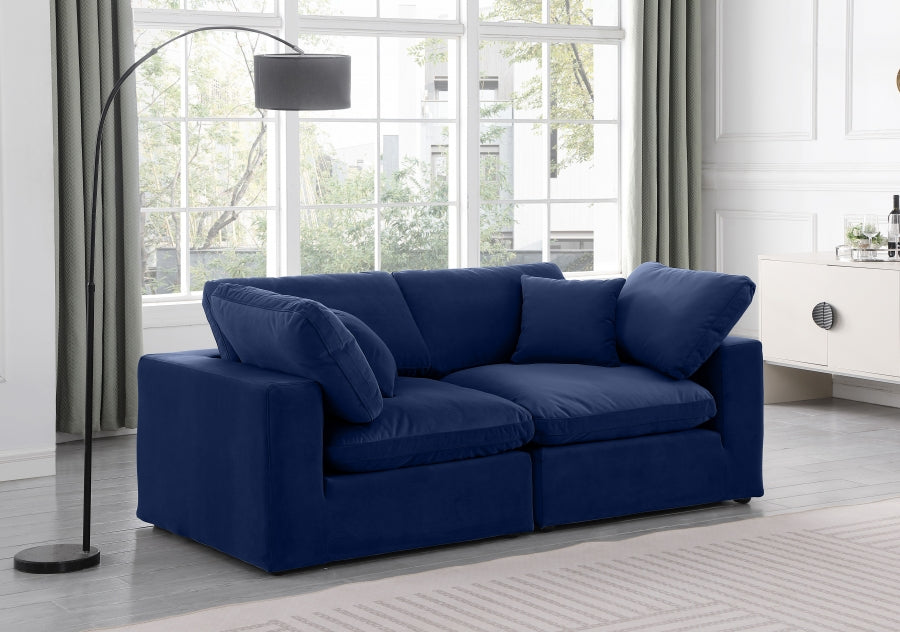 Canapé confortable en velours