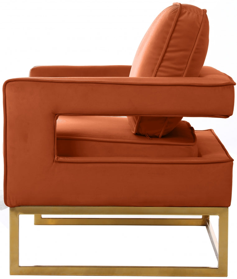 Fauteuil d'appoint rembourré en chenille Vivi