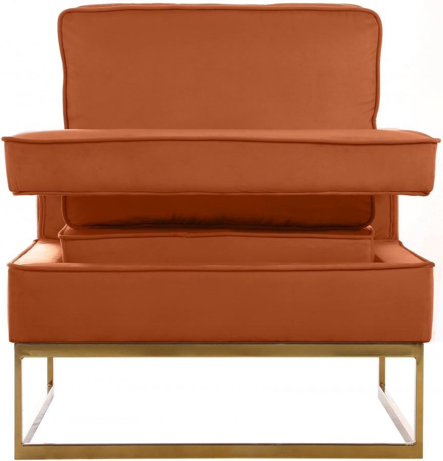 Fauteuil d'appoint rembourré en chenille Vivi