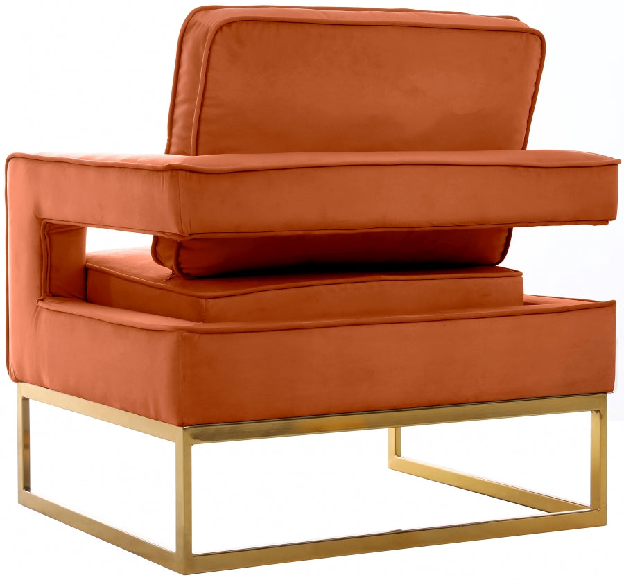 Fauteuil d'appoint rembourré en chenille Vivi