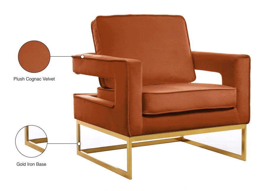 Fauteuil d'appoint rembourré en chenille Vivi