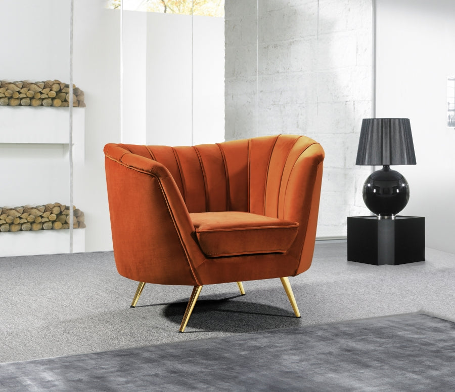 Fauteuil d'appoint rembourré en chenille Vivi
