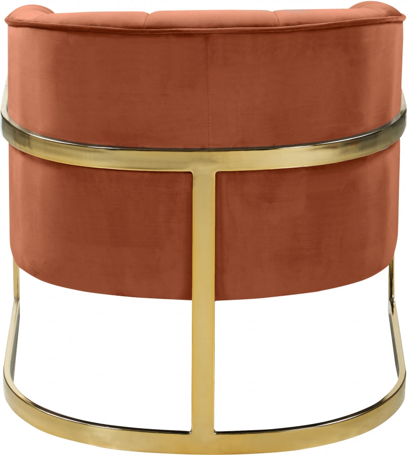 Fauteuil d'appoint rembourré en chenille Vivi