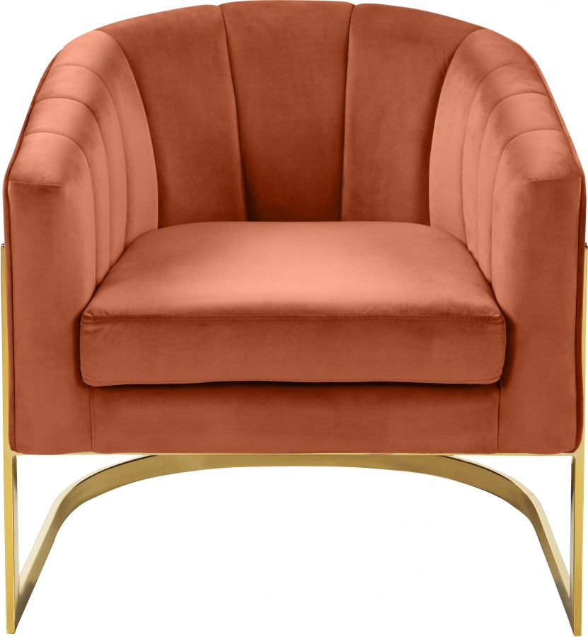 Fauteuil d'appoint rembourré en chenille Vivi