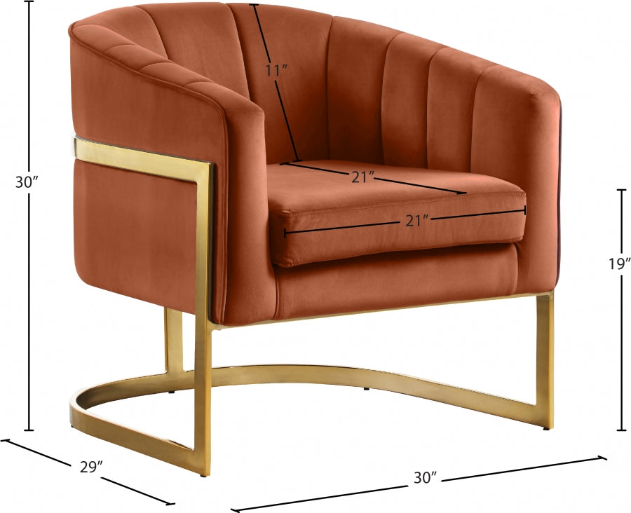 Fauteuil d'appoint rembourré en chenille Vivi