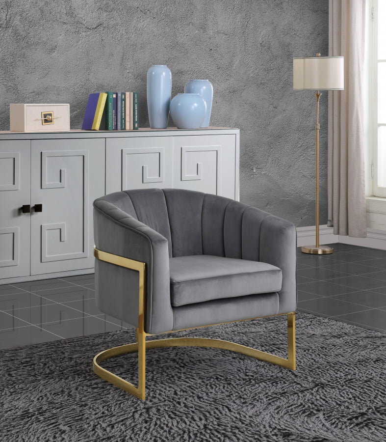 Fauteuil d'appoint rembourré en chenille Vivi