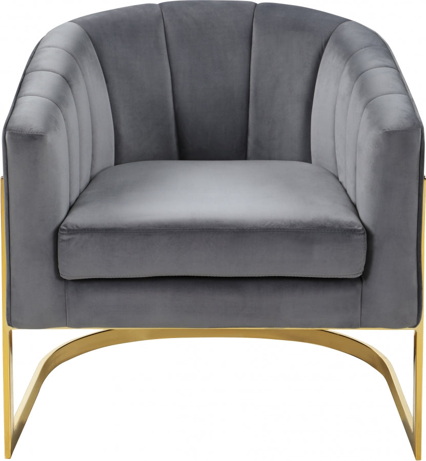 Fauteuil d'appoint rembourré en chenille Vivi