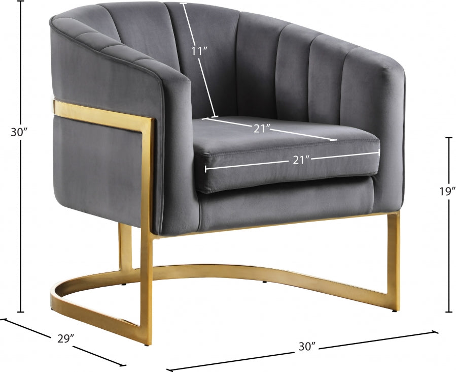 Fauteuil d'appoint rembourré en chenille Vivi