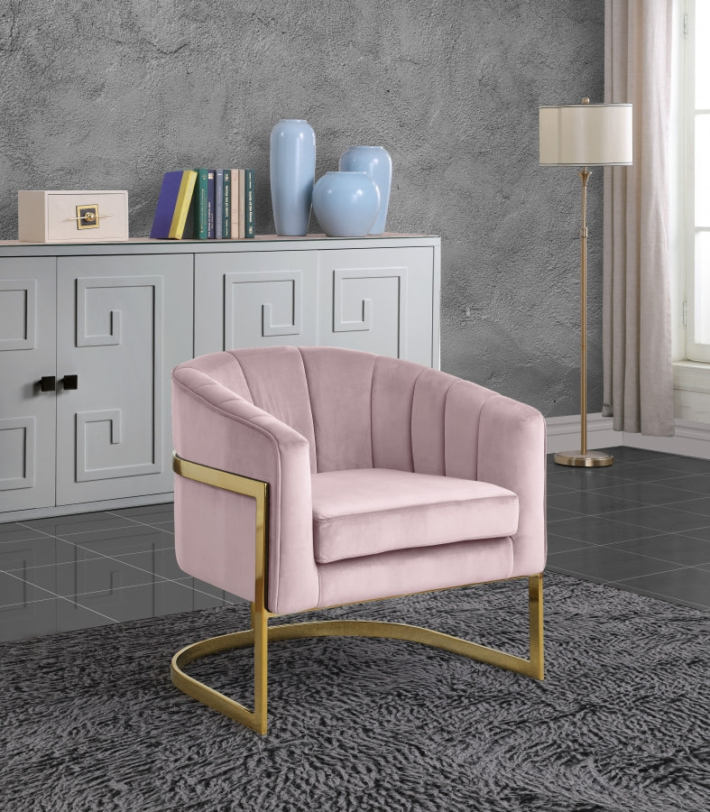 Fauteuil d'appoint rembourré en chenille Vivi